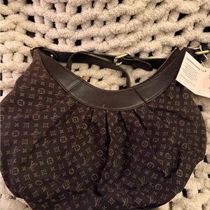 Louis Vuitton Dark Brown Mini Lin Monogram Crossbody Bag